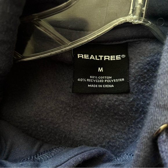 🔹Realtree Men’s Dusty Blue Color Hoodie with Camo Logo - Picture 2 of 6